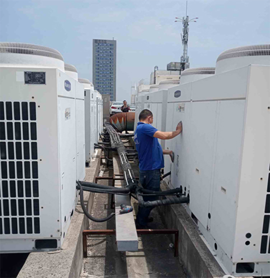 新宁中央空调制热和不制冷系统维修方法